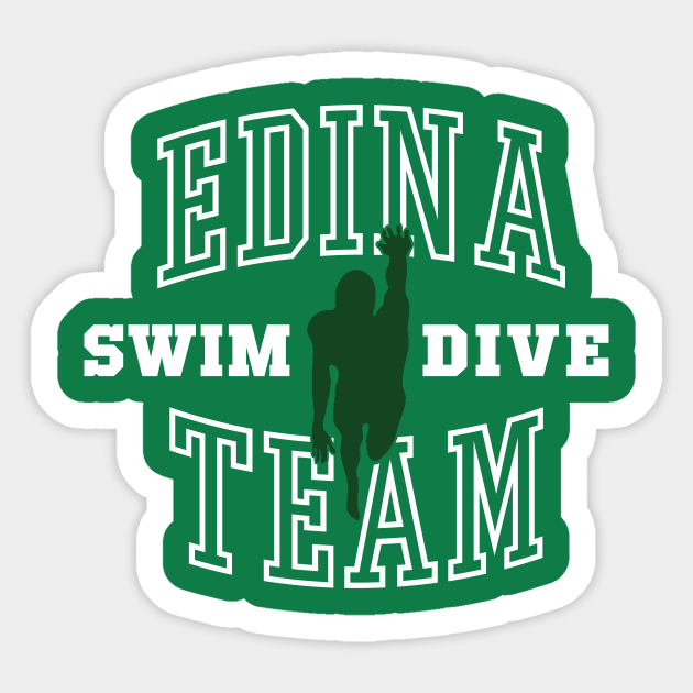 Edina Swim Dive Team Edina Sticker TeePublic
